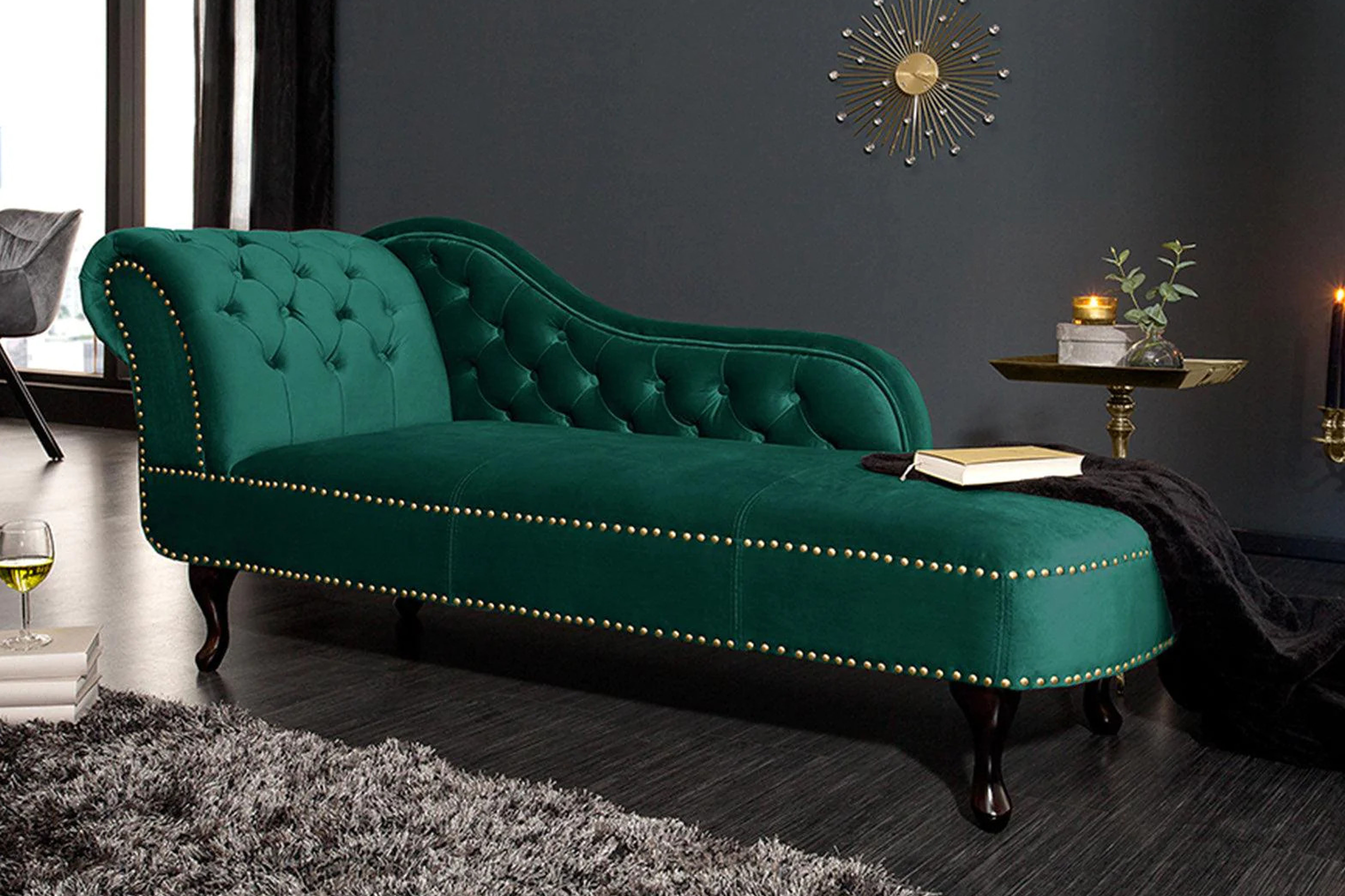 Chesterfield vintage green kauch lounge