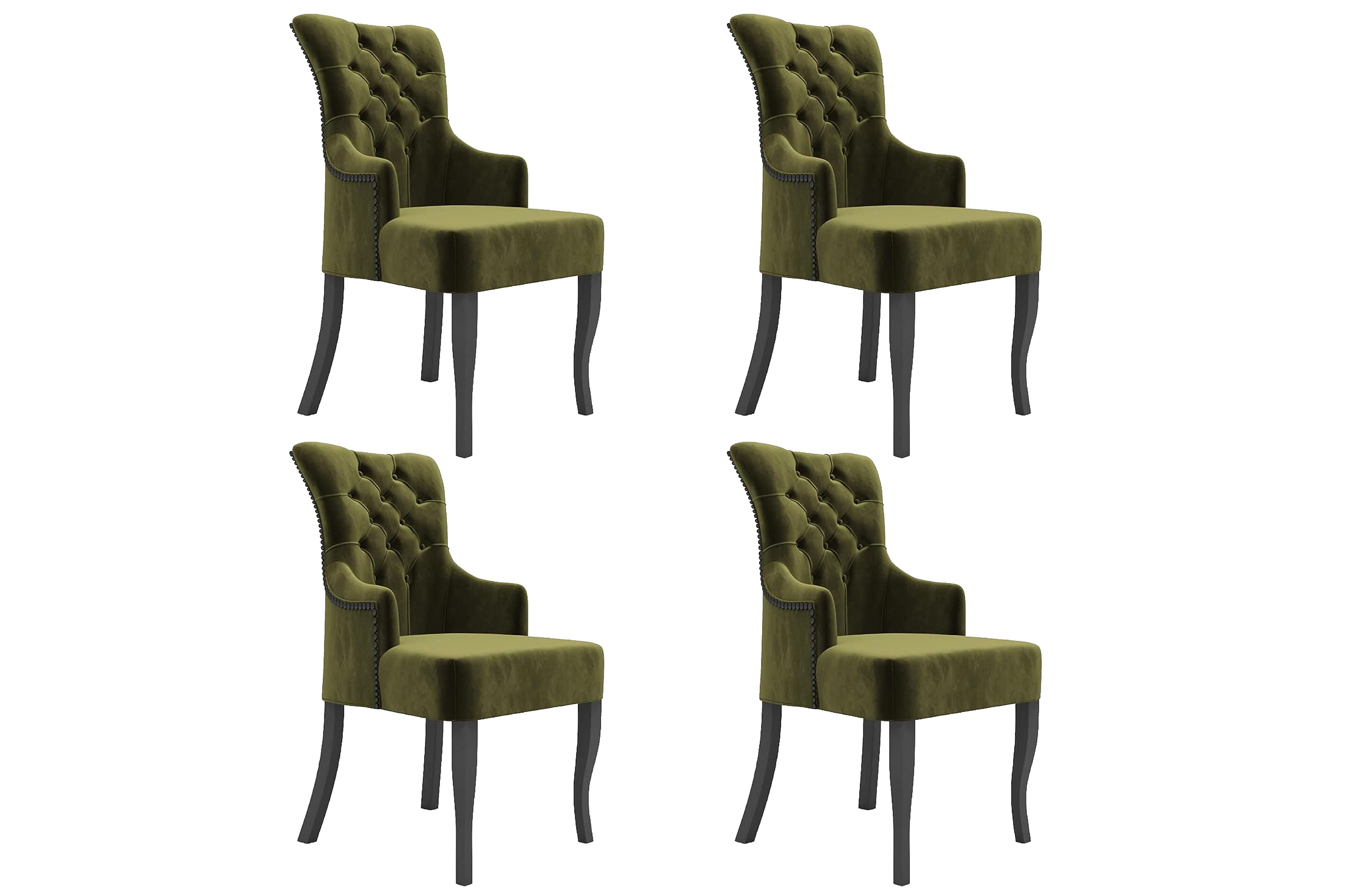 Dynamo green dining chair (set of 4)