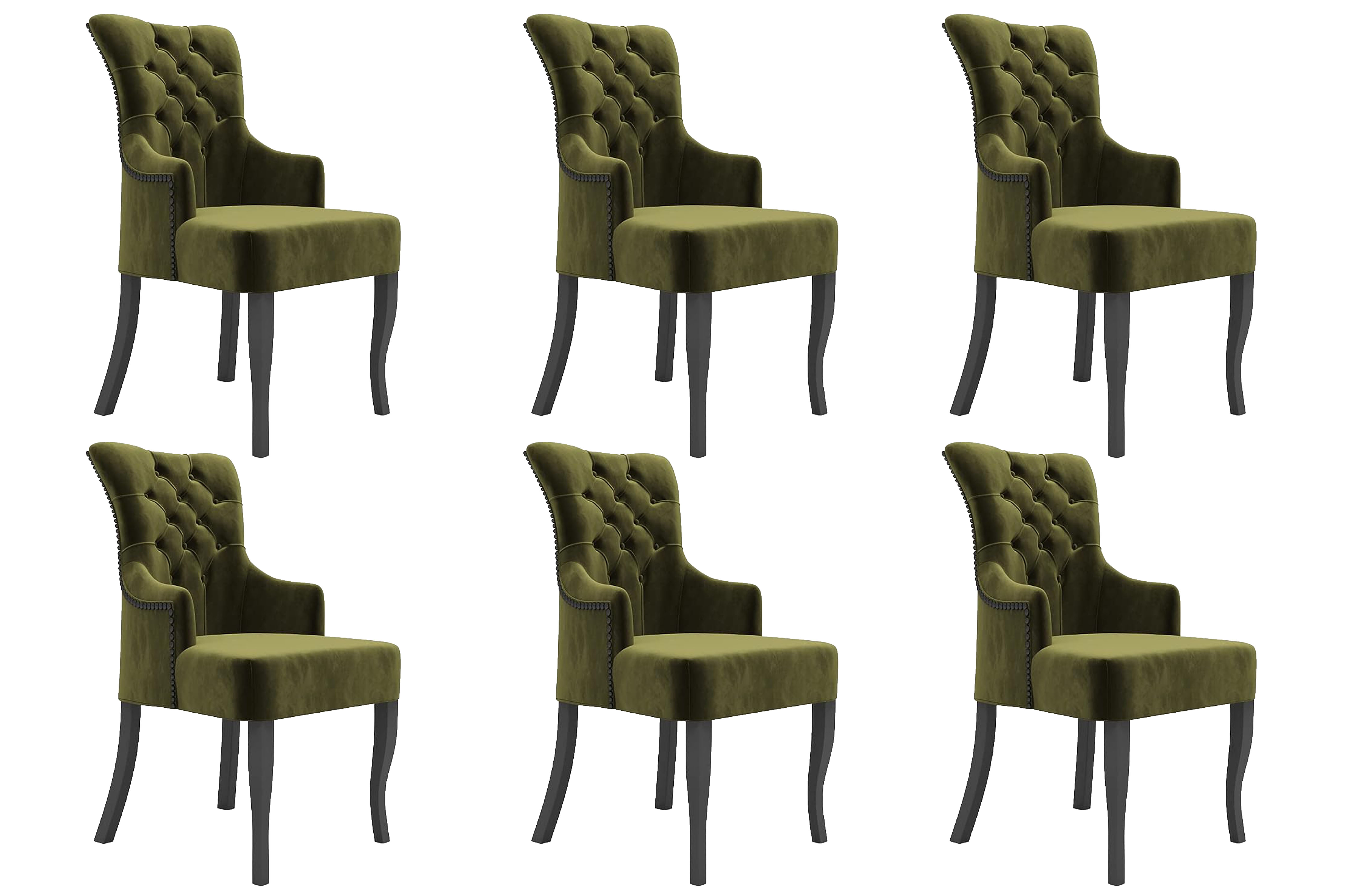 Dynamo green dining chair (set of 6)