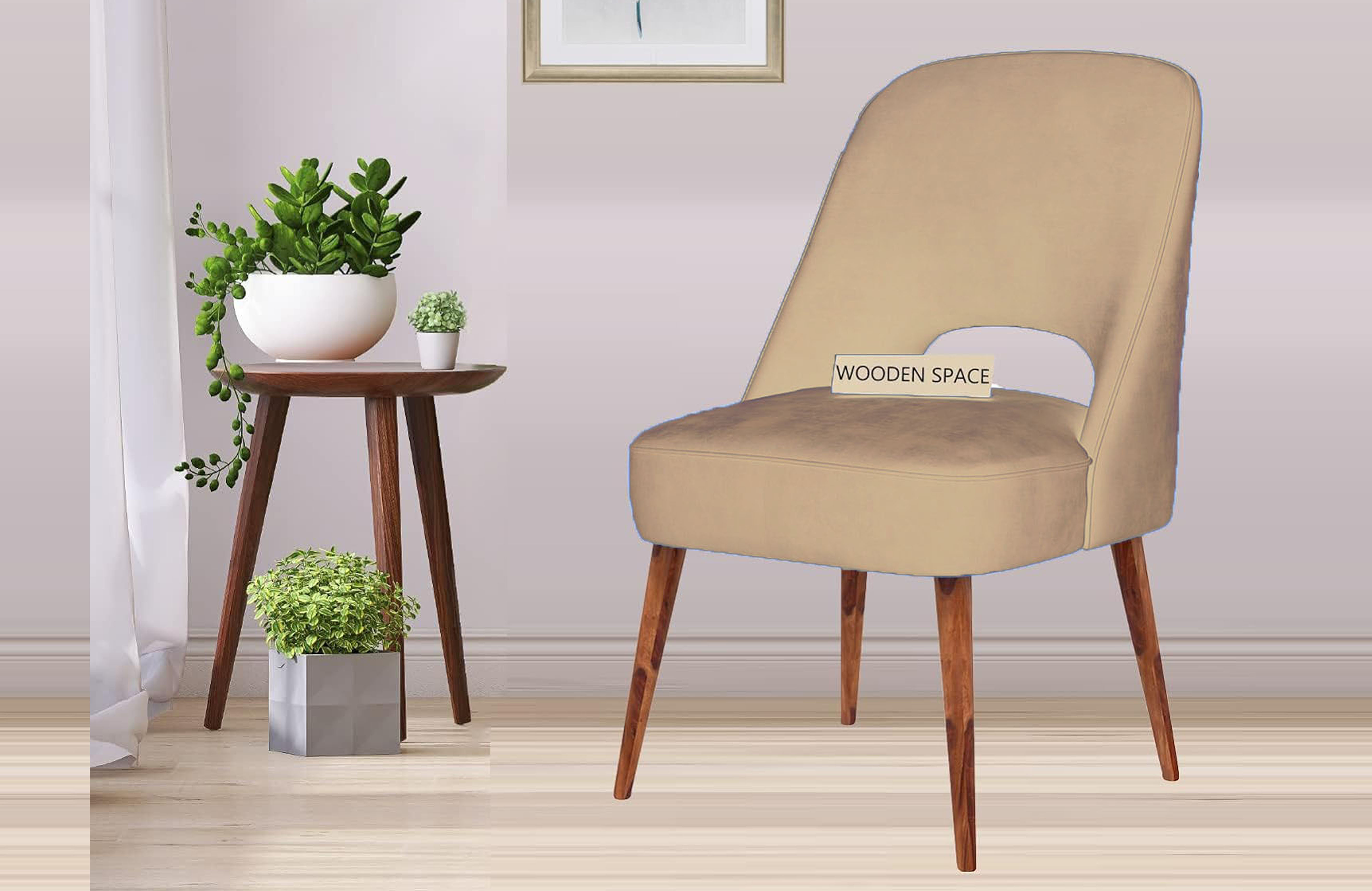 Dynamo cream dining chair