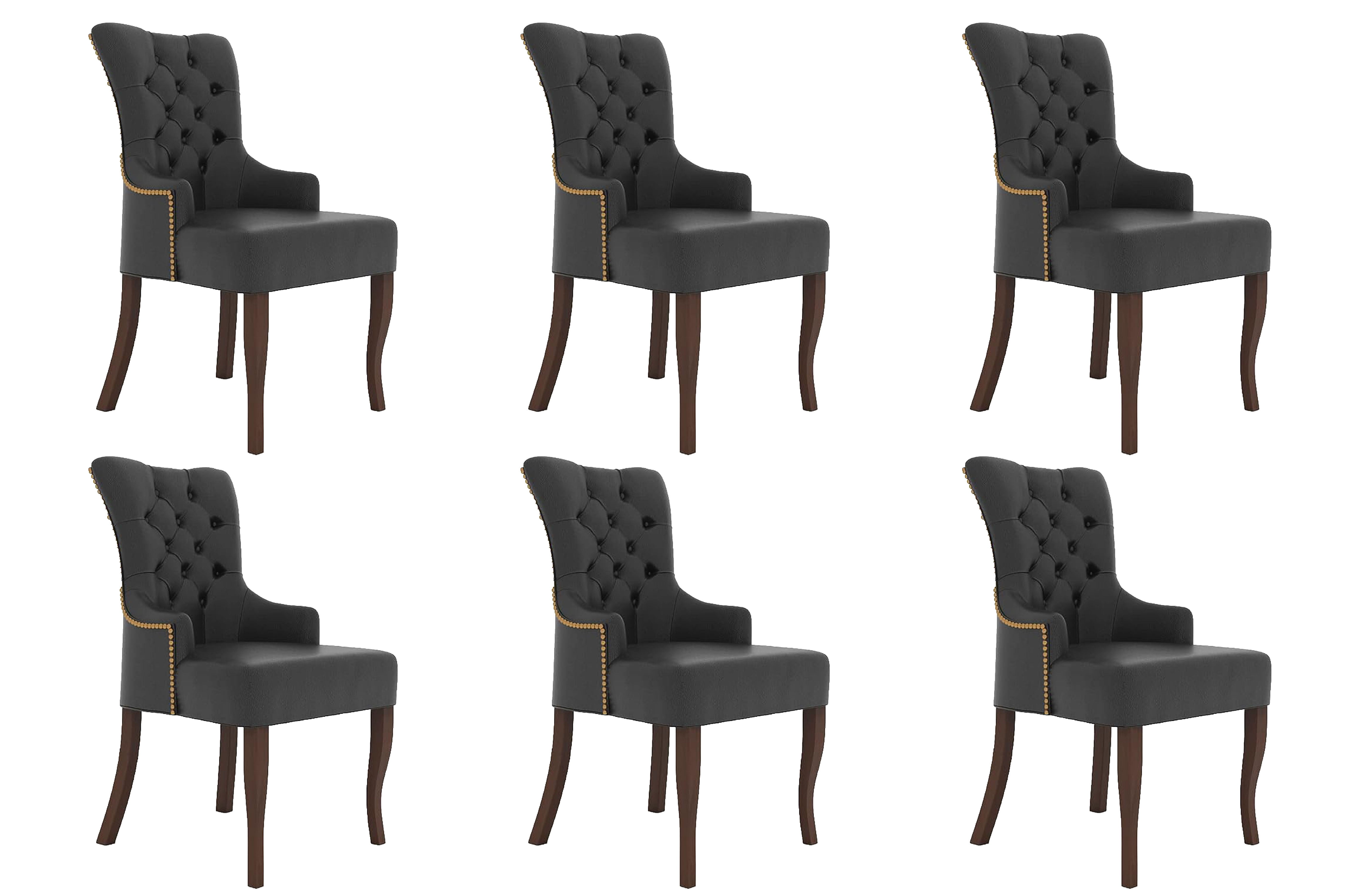 Dynamo black dining chair (set of 6)