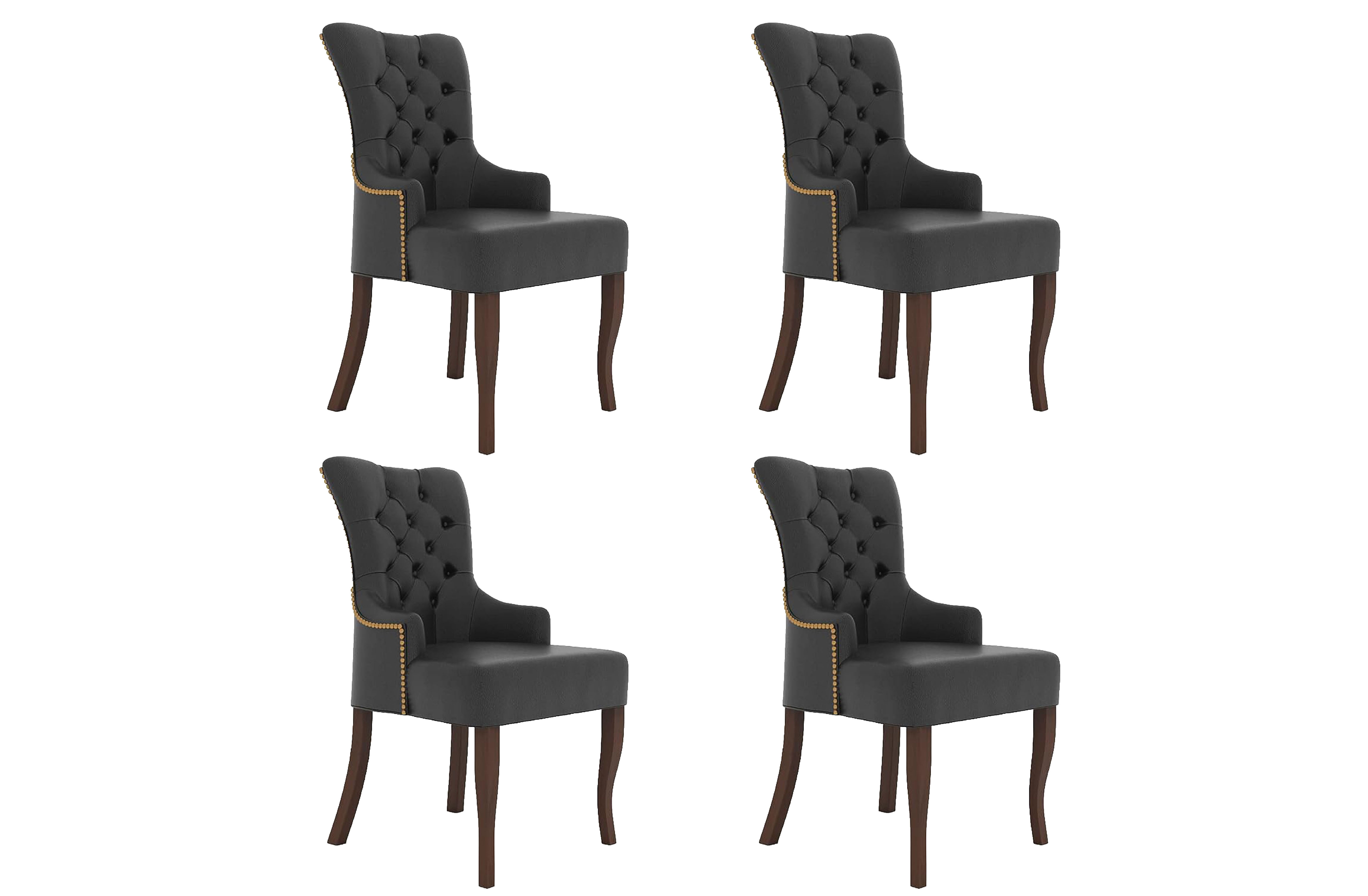 Dynamo black dining chair (set of 4)